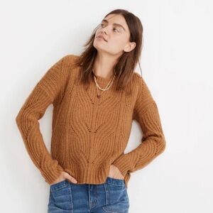 Madewell Charley Pullover Sweater Honeysuckle Alpaca Blend Parisian Capsule S